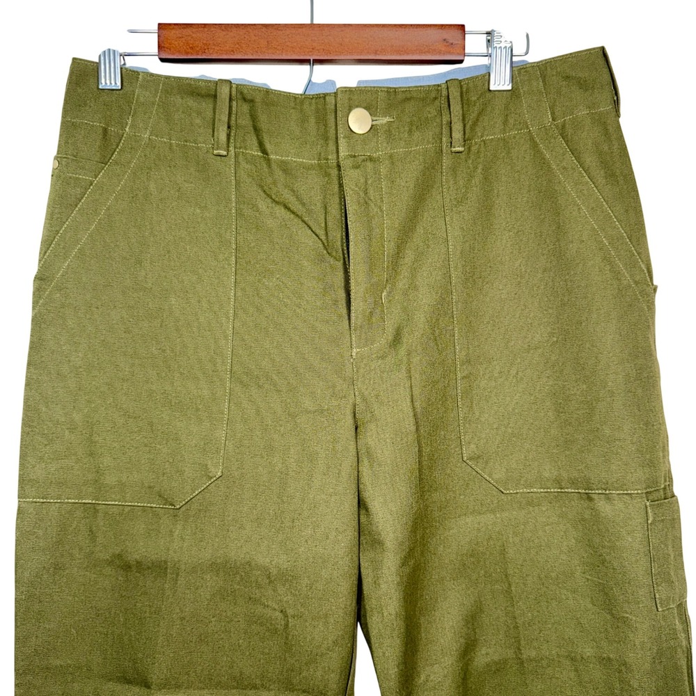 Hurley Lowrider Cargo Pants Olive Green Womens Size 11 AJ3564 Wide Leg NWT - Picture 4 of 12